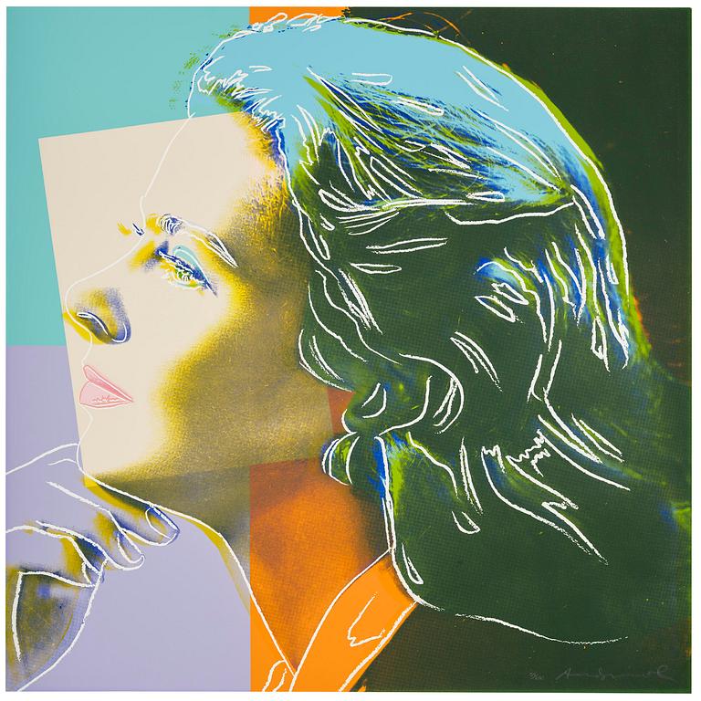 Andy Warhol, "Three portraits of Ingrid Bergman by Andy Warhol".