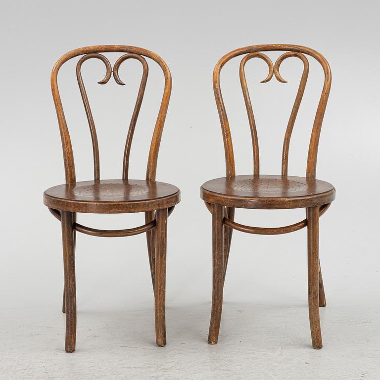 Chairs, 6 pcs, Café model, early 20th century.