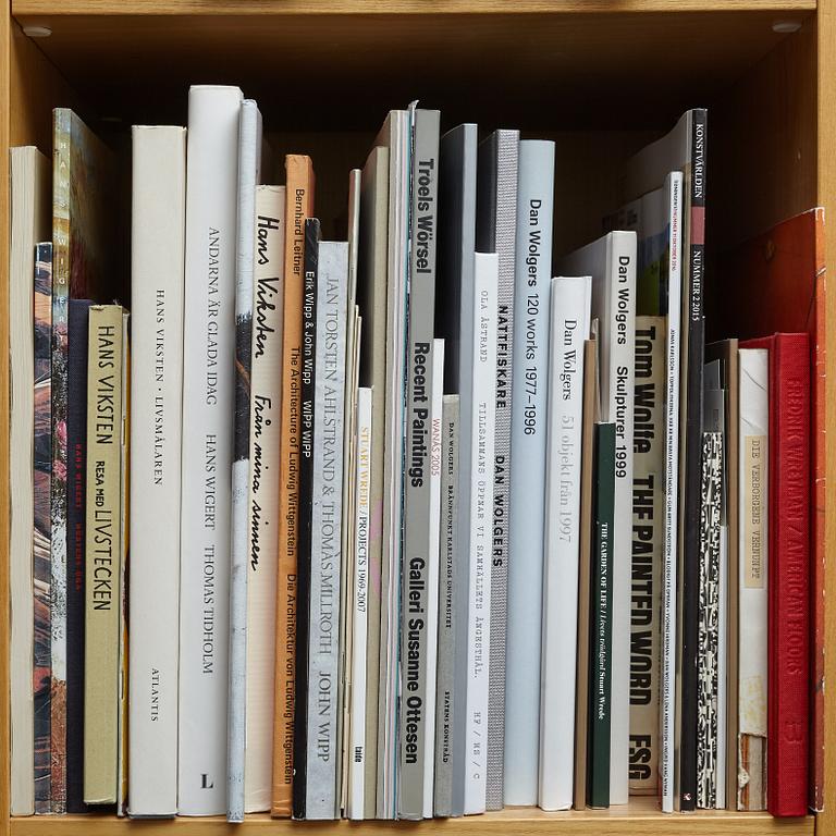 Björn Springfeldt's art library.