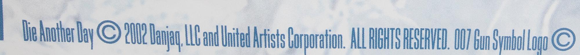 A Swedish movie poster James Bond "Die another day" 2002.