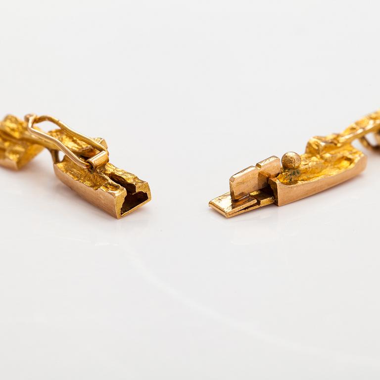 Björn Weckström, "Tundra", a 14K gold necklace . Lapponia 1973.