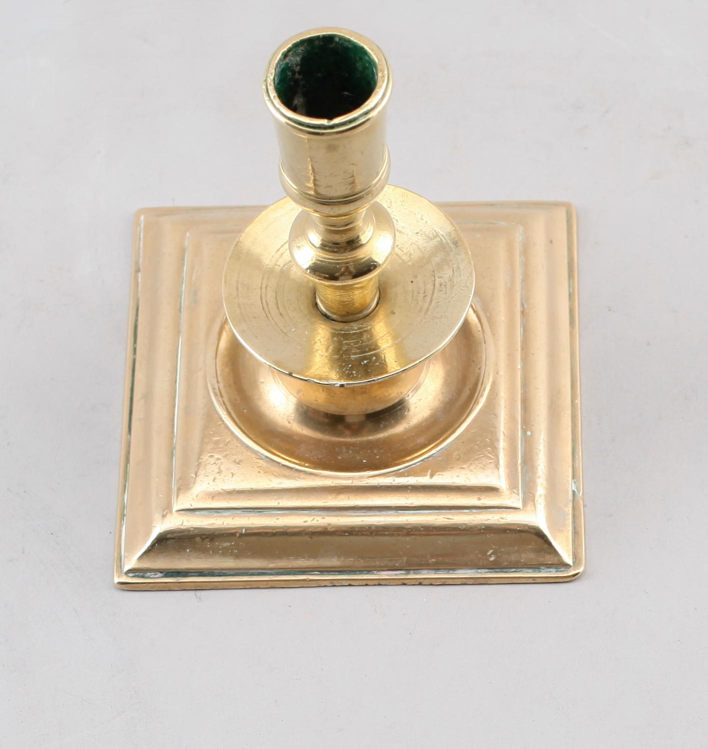 LJUSSTAKE, mässing, barock, 1700-tal.