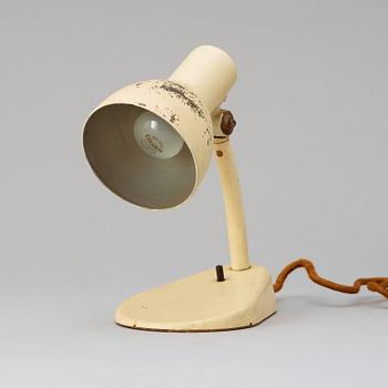 A Marianne Brandt & Hin Bredendieck enameled steel table light, Kandem, Germany ca 1928.