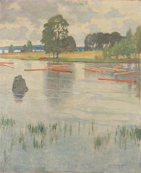 Wilho Sjöström, oil on canvas, signed and dated 1943.