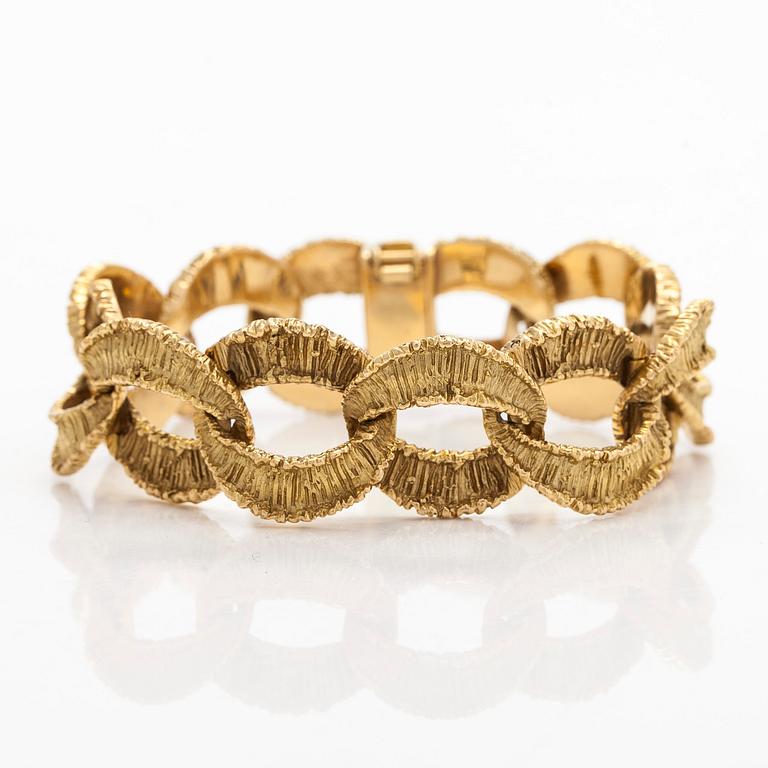 Armband, 14K guld, importstämplar Tillander 1968.