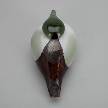 FÅGEL, glas, signerad O. Toikka Notsjö.