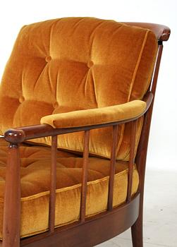 FÅTÖLJER, ett par, "Skrindan", Kerstin Hörlin Holmquist, OPE-möbler.