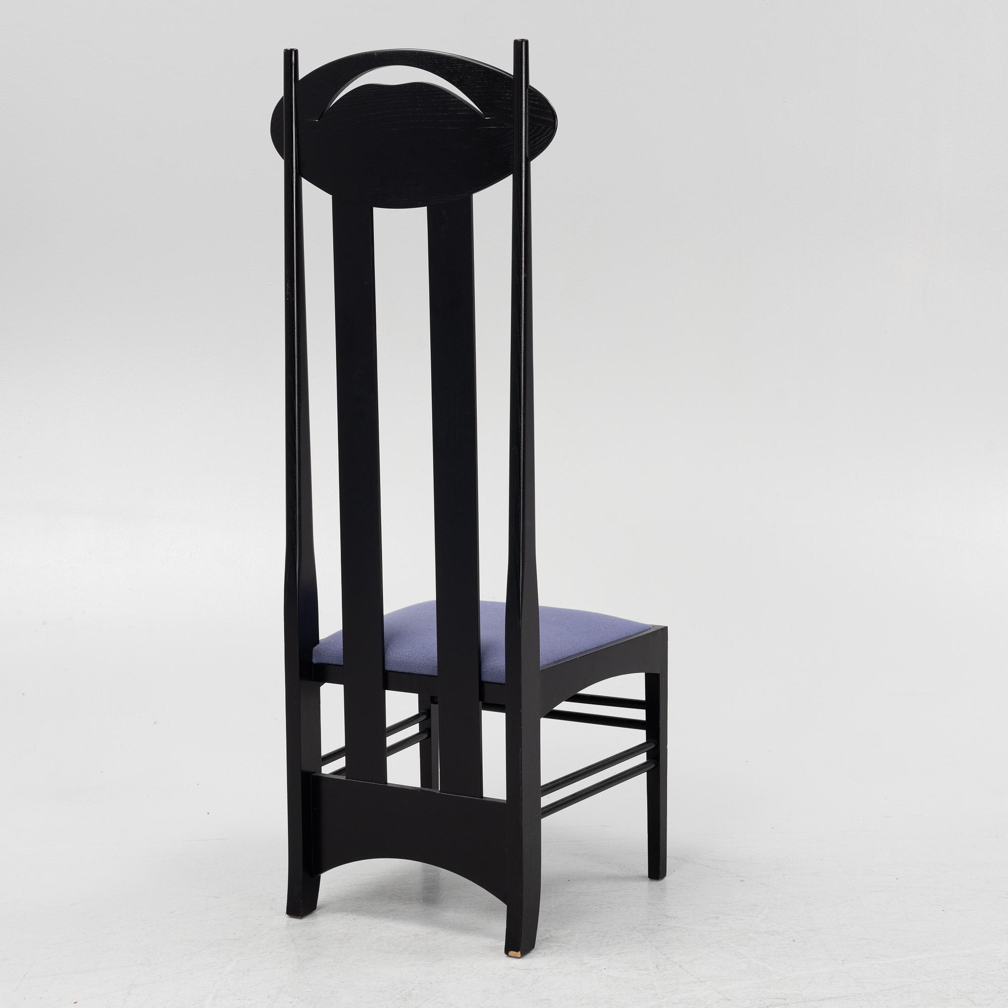 Charles Rennie Mackintosh, stol "Argyle", Cassina.