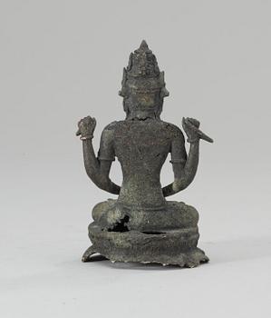 A Javanese bronze Bodhisattva, circa AD 900-1000.