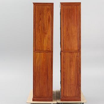 Bookcases, a pair, crafted by furniture carpenters in Beijing.