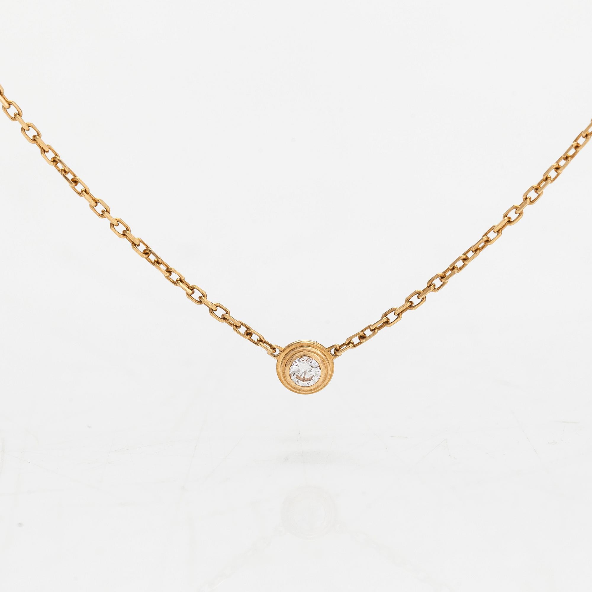 Cartier, kaulakoru, "d'Amour", 18K kultaa ja timantti n 0.04 ct.