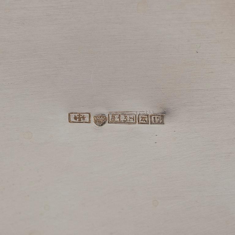 Vas, silver med slipad sten, Turun Hopea, Åbo 1962.