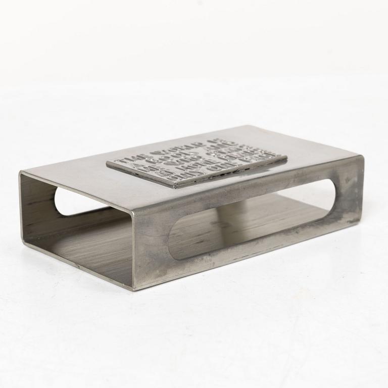 Dish and matchbox holder, Firma Svenskt Tenn.