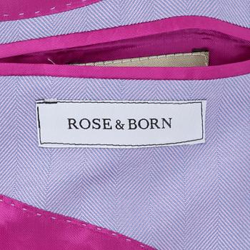 ROSE & BORN, a purple herringbone jacket. Size 50.