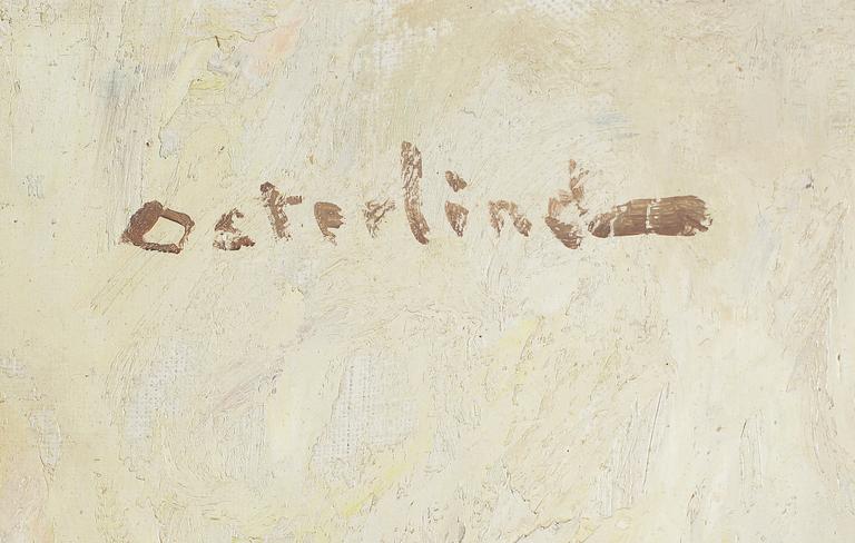 ALLAN ÖSTERLIND, olja på pannå, signerad.