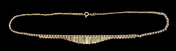 COLLIER samt RING, 18k guld. Ca 12 gr.