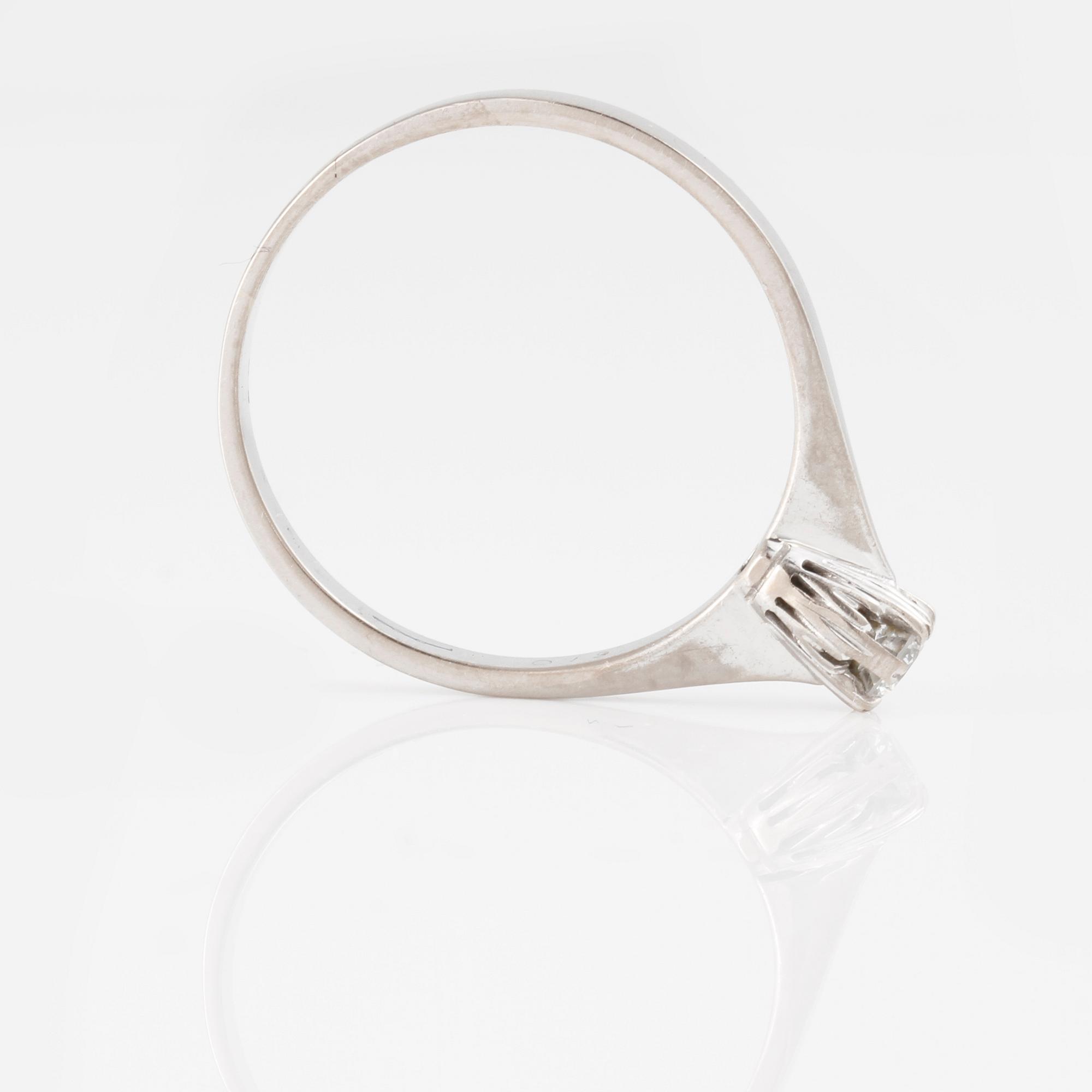 RING, med briljantslipad diamant, 0.19 ct.