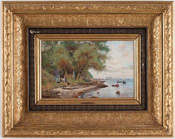 Axel Lindman, Strandmotiv från Helsingör.