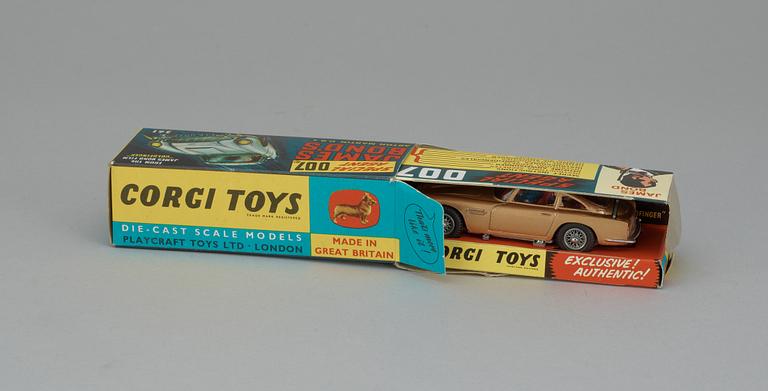 CORGI TOYS JAMES BOND´S, ASTON MARTIN DB 5, England, 1960-tal.