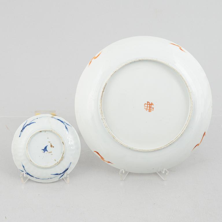 Seven pieces of Chinese porcelain, 18th-20th century.