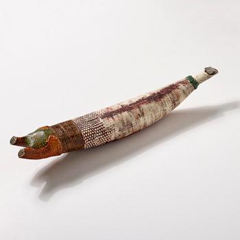 Bengt Berglund, a stoneware sculpture of a resting figure, Gustavsbergs Studio 1960s-70s.