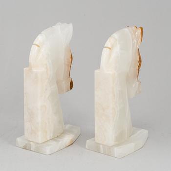 A pair of stone book ends.