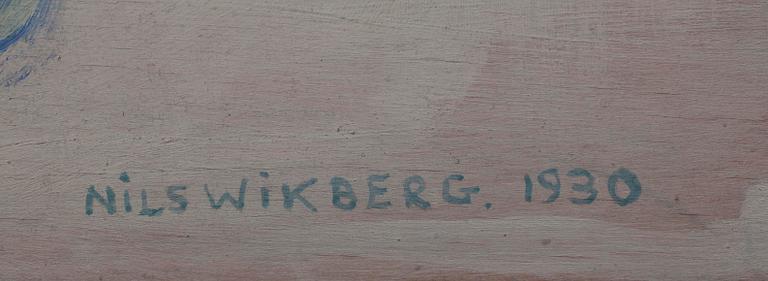 NILS WIKBERG, olja på skiva, signerad och daterad 1930.