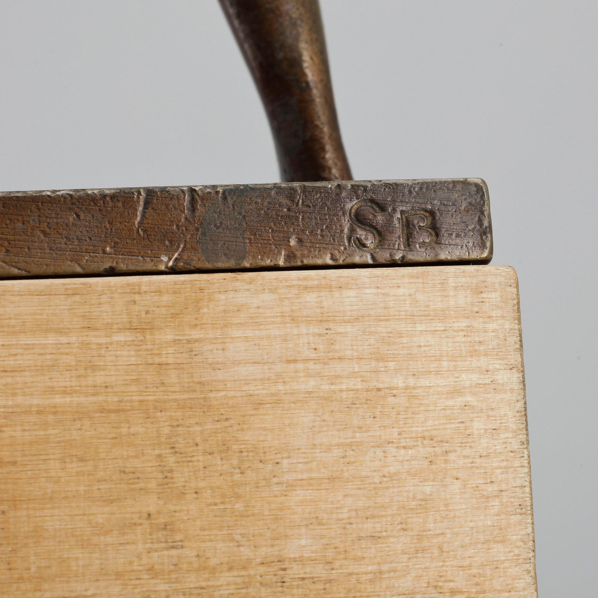 SKULPTUR, brons, Stig Blomberg, sign SB. Ystad Brons.