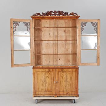 BOKSKÅP, senempire, 1800-talets mitt.