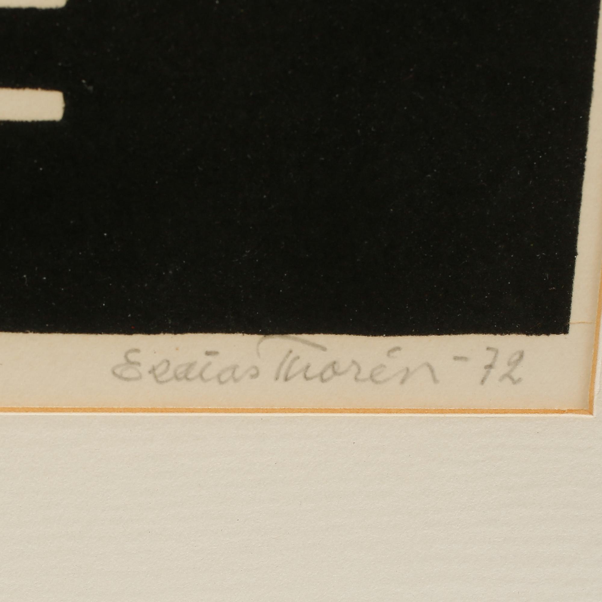 ESAIAS THORÉN, färglitografi, signerad, numrerad 5/40 och daterad -72.