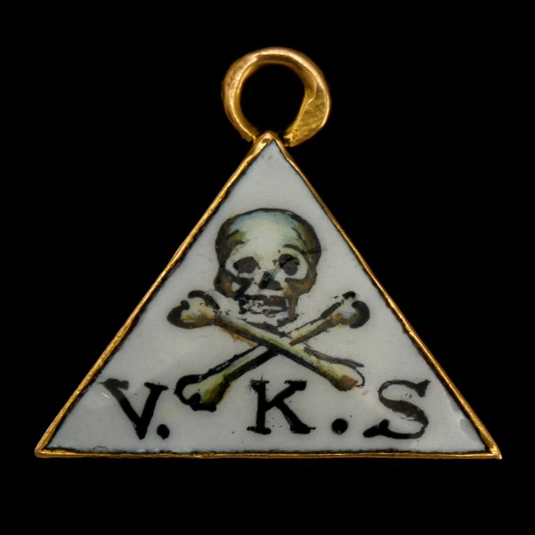 FRIMURARHÄNGE, 18k guld, 1900-talets första hälft.