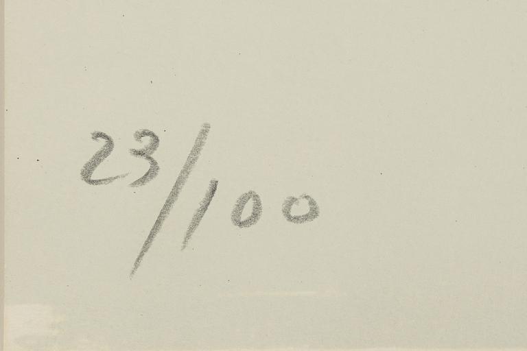 André Marfaing, lithograph in colours, signed 23/100.