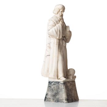 OKÄND KONSTNÄR 1800/1900-TAL , skulptur, alabaster, osignerad, höjd 51,5 cm.