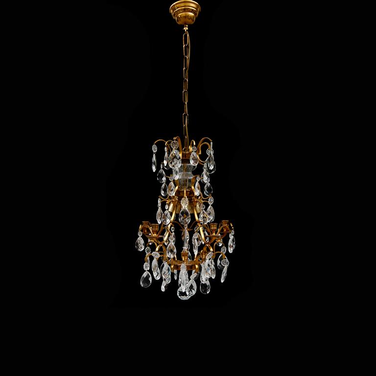 KRISTALLKRONA, barockstil, 2000-tal. Höjd ca 55 cm.