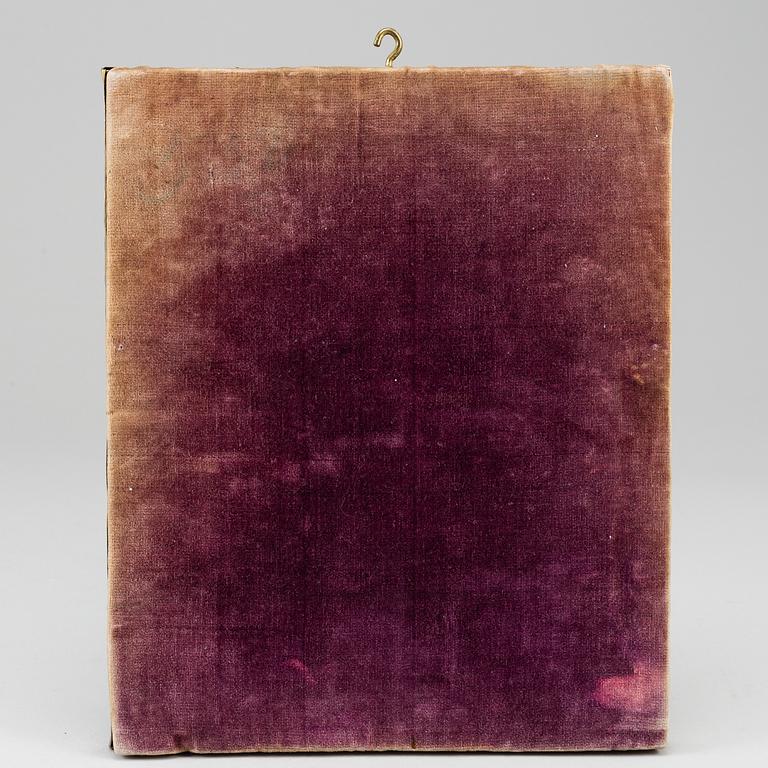 IKON, Ryssland, 18/1900-tal, tempera på pannå, med ochlad.