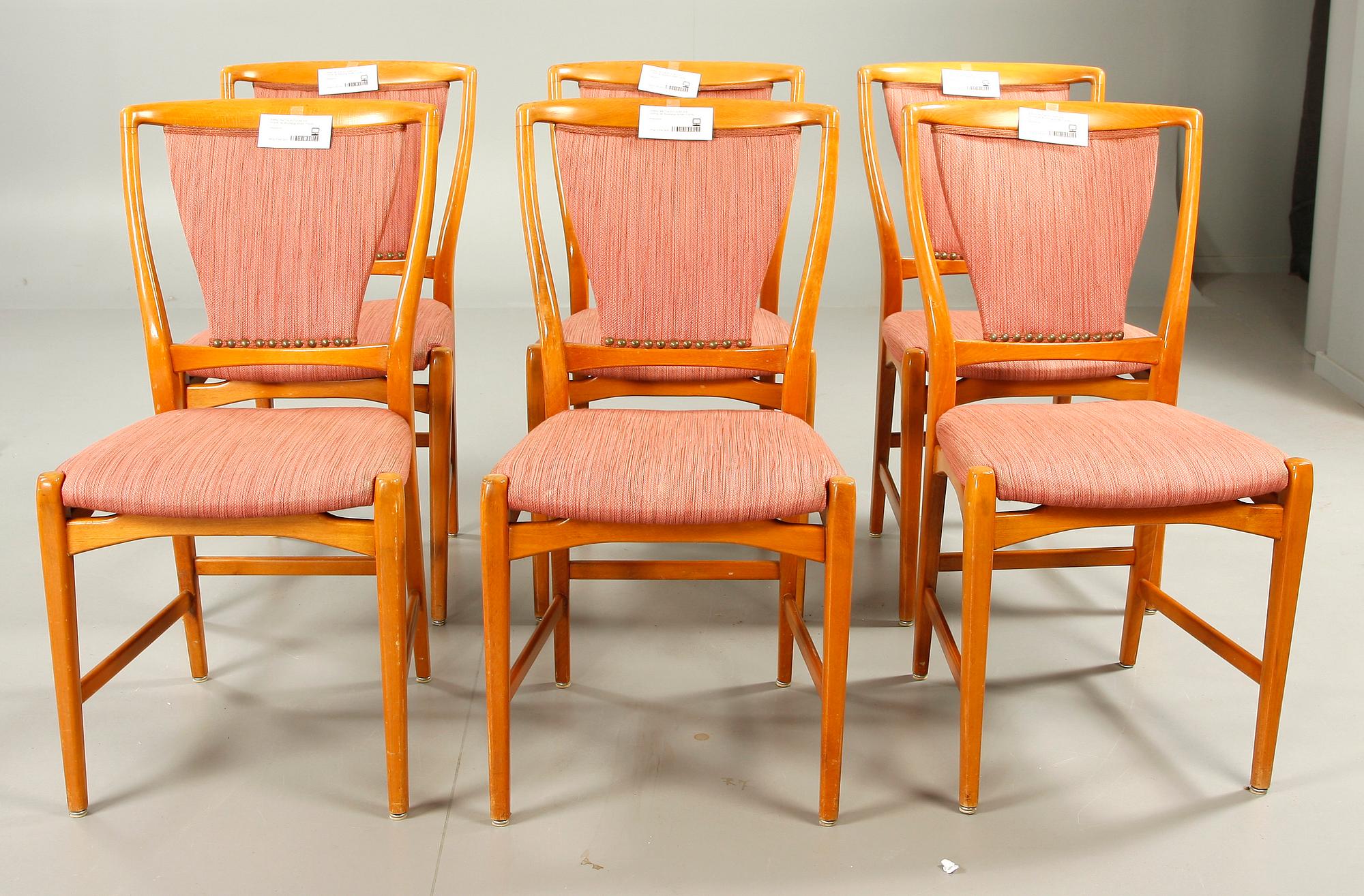 STOLAR, 6 st. Westbergs möbler, Tranås. 1930/40-tal.