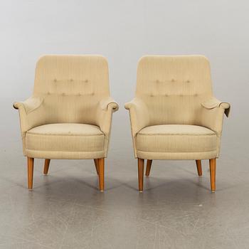 CARL MALMSTEN, a pair of easy chairs.