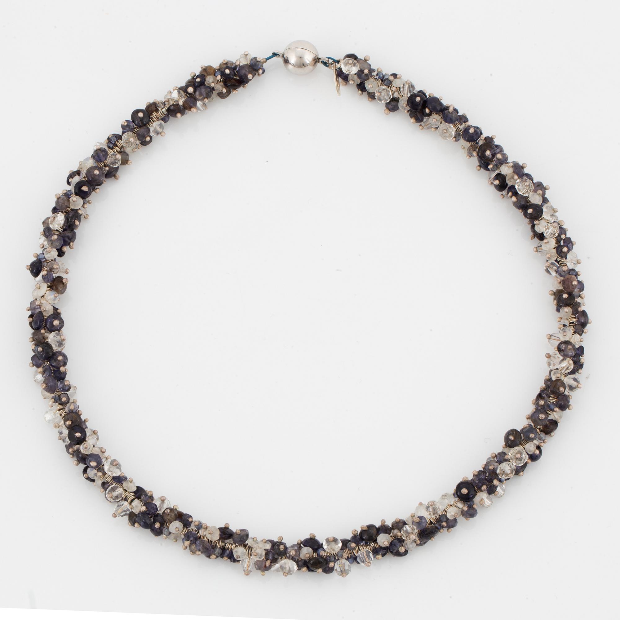 Pernilla Sylwan, a semi- precious stones necklace, Stockholm 2006.