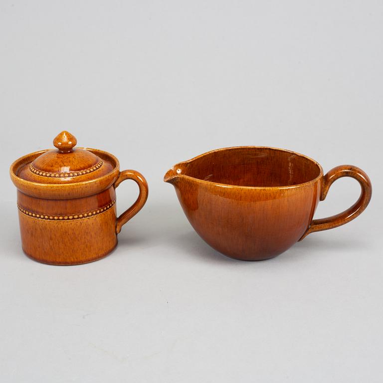 A set of 53 pieces of brown glazed "Old Höganäs"  service.