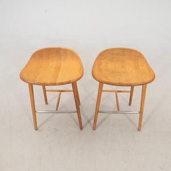 Jonas Lindvall, a pair of bar stools, "Miss Holly", Stolab 2021.