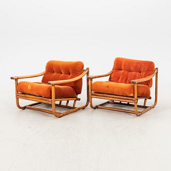 A rattan three pcs suit  second part of the 20th Century.