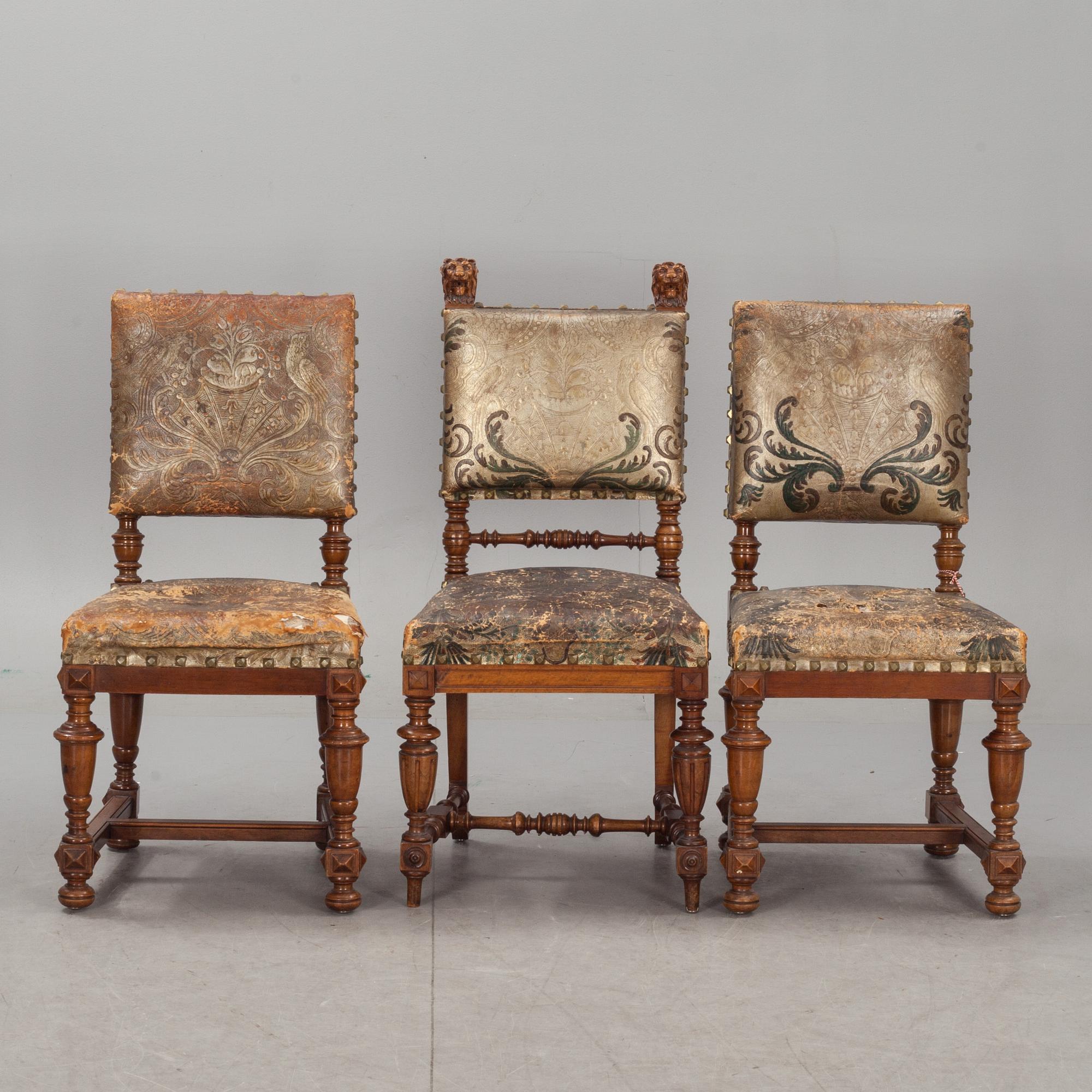 STOLAR, 2+1, nyrenässans. 1800-talets andra hälft.