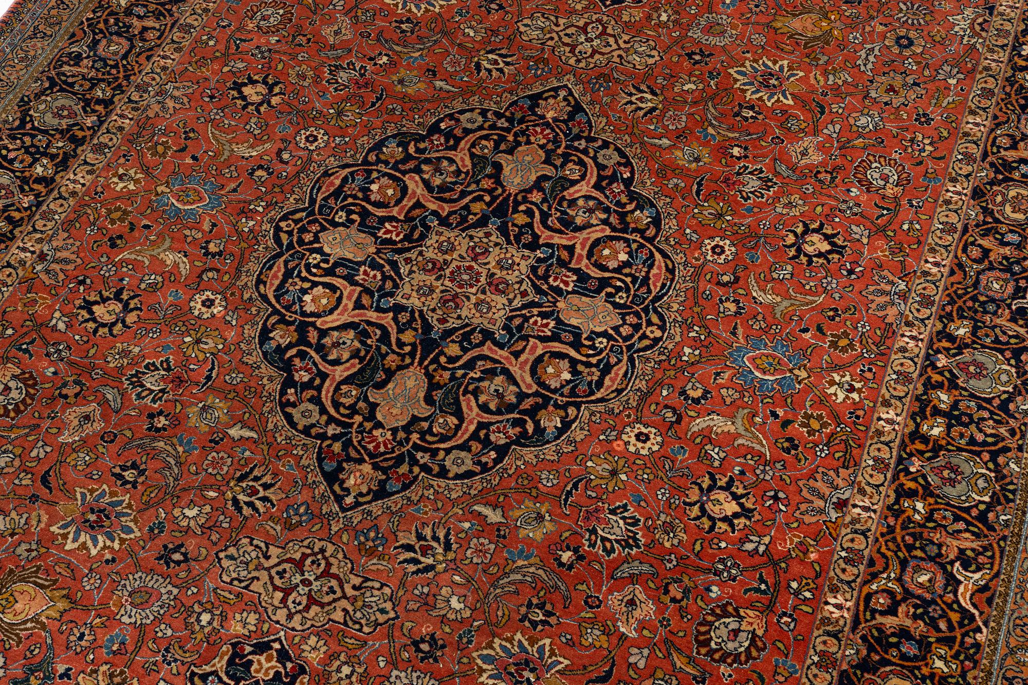 A semi-antique Tabriz carpet, Northwest Persia, c. 280 x 196 cm.