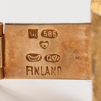 BJÖRN WECKSTRÖM, A pair of 14K gold cufflinks "Elephants". Lapponia 1969.