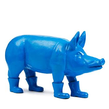 306. William Sweetlove, "Cloned blue father pig" (Blue).