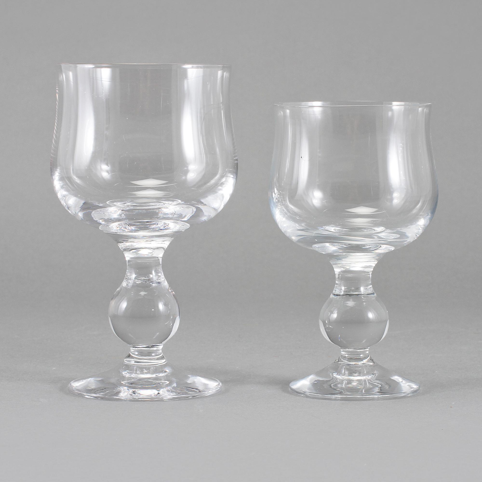 GLASSERVISDELAR, 27 st, "H 40", Erik Höglund, Boda, 60/70-tal.