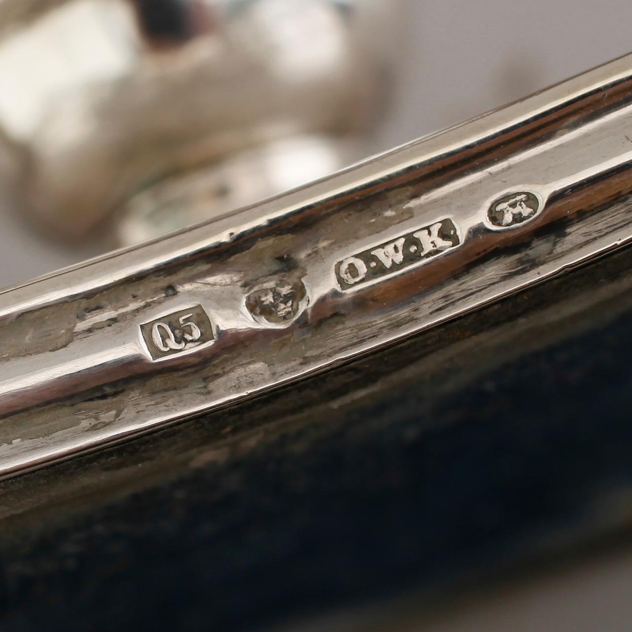 LJUSSTAKAR, 1 par, silver, Otto Wilhelm Kjellberg, Västerås 1870.