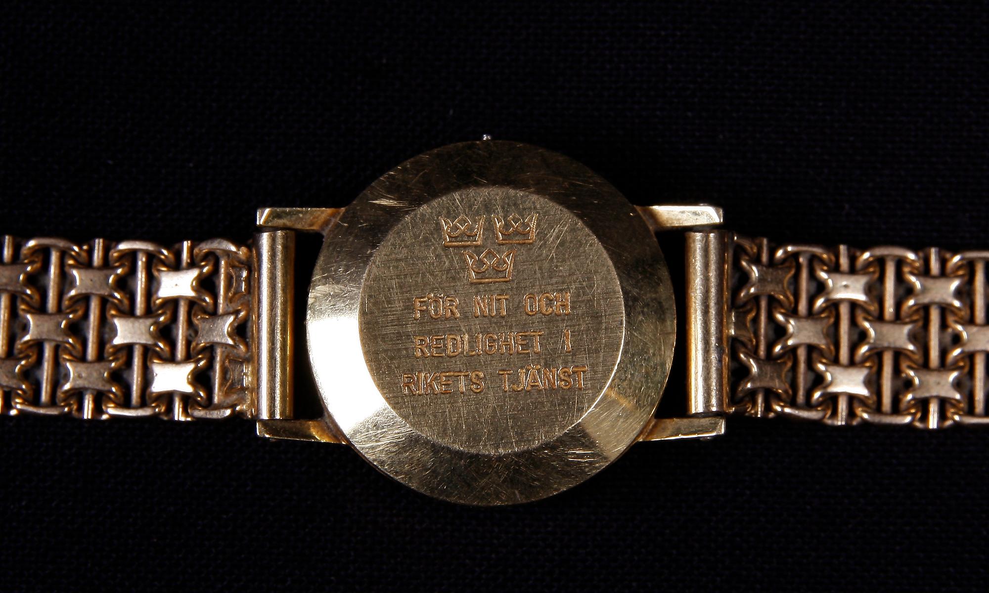 DAMARMBANDSUR, guld 18K, Certina, armbandet Stockholm 1962. Totalvikt 30 gram.