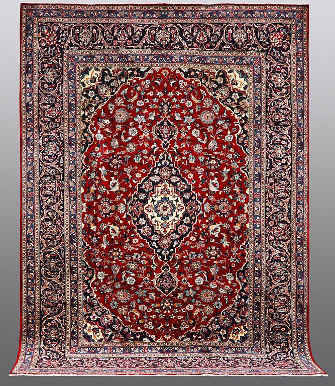A carpet, Mashad, ca 346 x 248 cm.