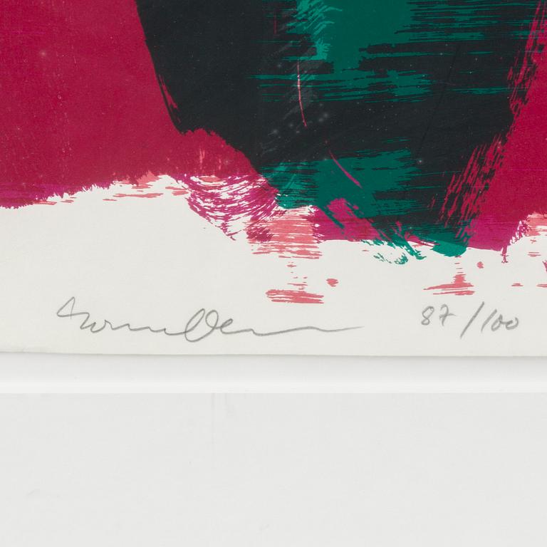 Rainer Fetting, silkscreen, signed, numbered 87/100 and dated -92.